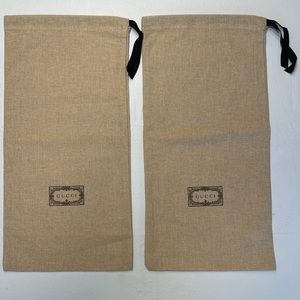 GUCCI shoes dust bags set of 2
